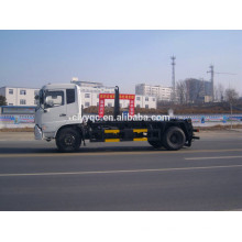 Dongfeng 4X2 camión de basura de la elevación del gancho con la caja desprendible para la venta